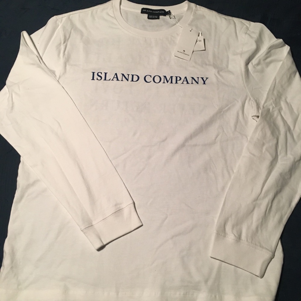 White long sleeve T-shirt Island Company